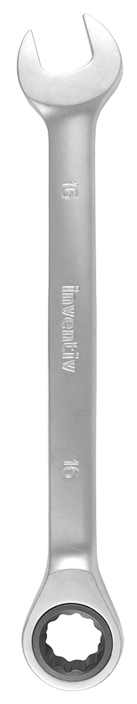 Clé mixte à cliquet 16mm chrome vanadium - INVENTIV